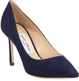 navy and gold pumps
