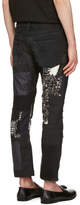 Thumbnail for your product : Junya Watanabe Black Multi Fabric Patch Jeans