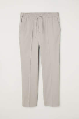 H&M Elasticized Cotton Pants - Gray