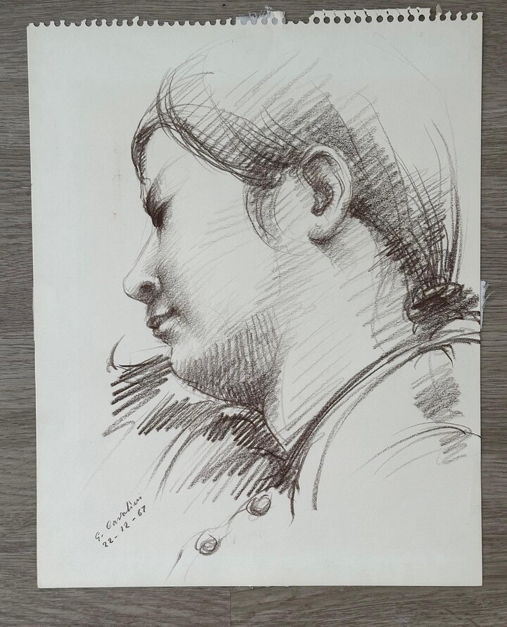 Giuseppe Cavaliere, Portrait of a Young Woman, 1967