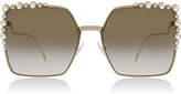 Fendi FF0259/S Sunglasses Gold J5G 60mm