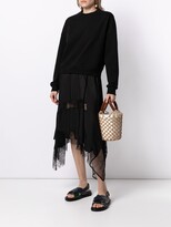 Thumbnail for your product : GOEN.J Sweatshirt-Layered Lace Dress