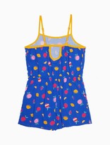 Thumbnail for your product : Calvin Klein Girls Printed Keyhole Back Romper