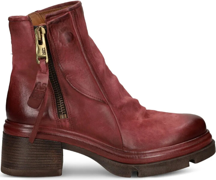 A.S.98 Zip Leather Boots