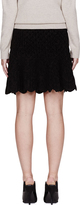 Thumbnail for your product : Alexander McQueen Black Chenille Diamond Quilted Mini Skirt