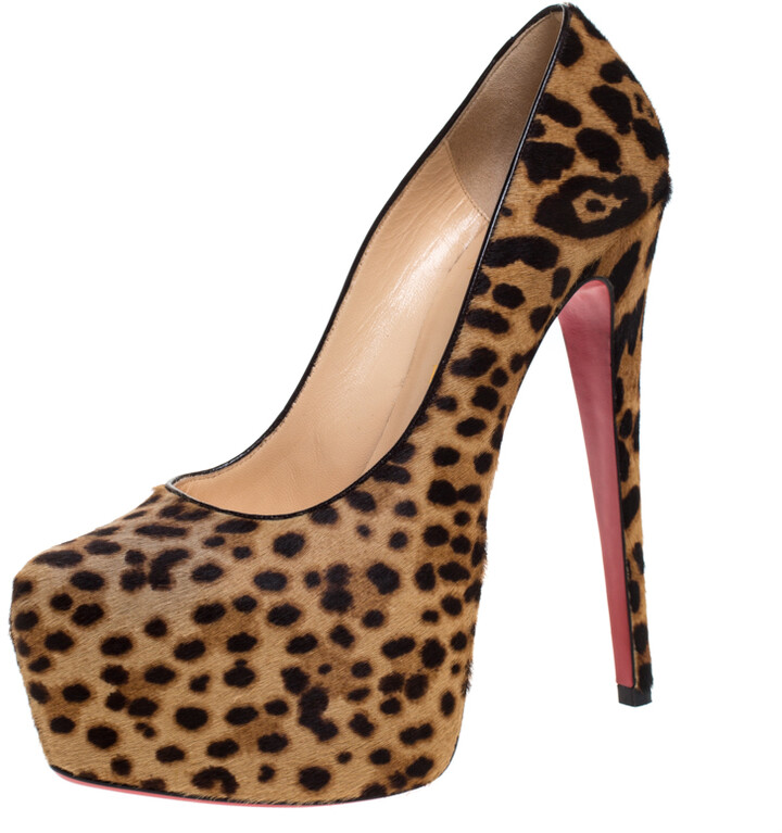 louboutin leopard shoes