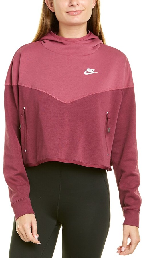 nike sportswear tech fleece women's pullover hoodie