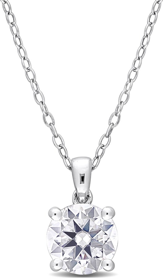DELMAR Dew Lab-Grown Moissanite Pendant Necklace