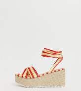 wide espadrille sandals