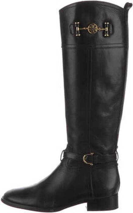 Tory Burch Leather Riding Boots - ShopStyle