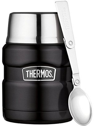 Thermos Stainless King Food Flask, Matte Black, 470 ml