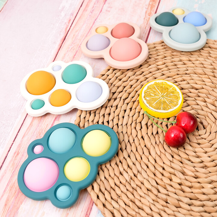 Muslin life Color Kids Baby Silicone Teether Toy BPA Free Baby Teether Toy Baby Oral Care Chewing Toy Baby Stuff Squeezable Baby Accessories