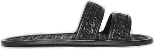 Bode Solid Summer Woven Slip-On Slides