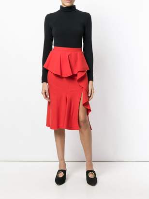 Givenchy asymmetric draped panel skirt