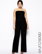 Thumbnail for your product : ASOS CURVE Bandeau Jumpsuit With Wide Leg