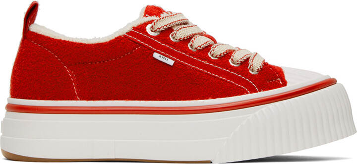 AMI Paris Red Ami 1980 Sneakers - ShopStyle
