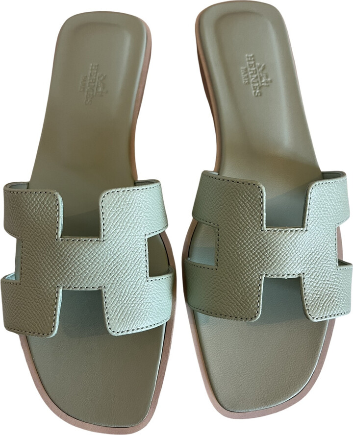 Hermes Oran leather sandal ShopStyle