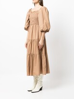 Thumbnail for your product : Sea Layered Shirred Midi Dress