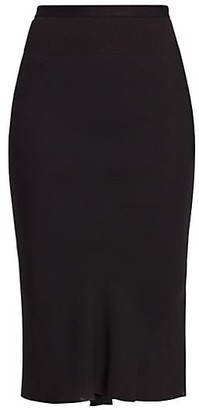long black bodycon skirt