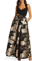 Thumbnail for your product : Eliza J Floral Jacquard Ballgown