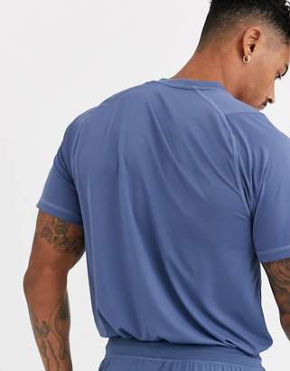 adidas Training logo t-shirt in blue