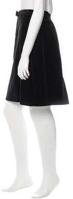 Christian Lacroix Velvet Knee-Length Skirt