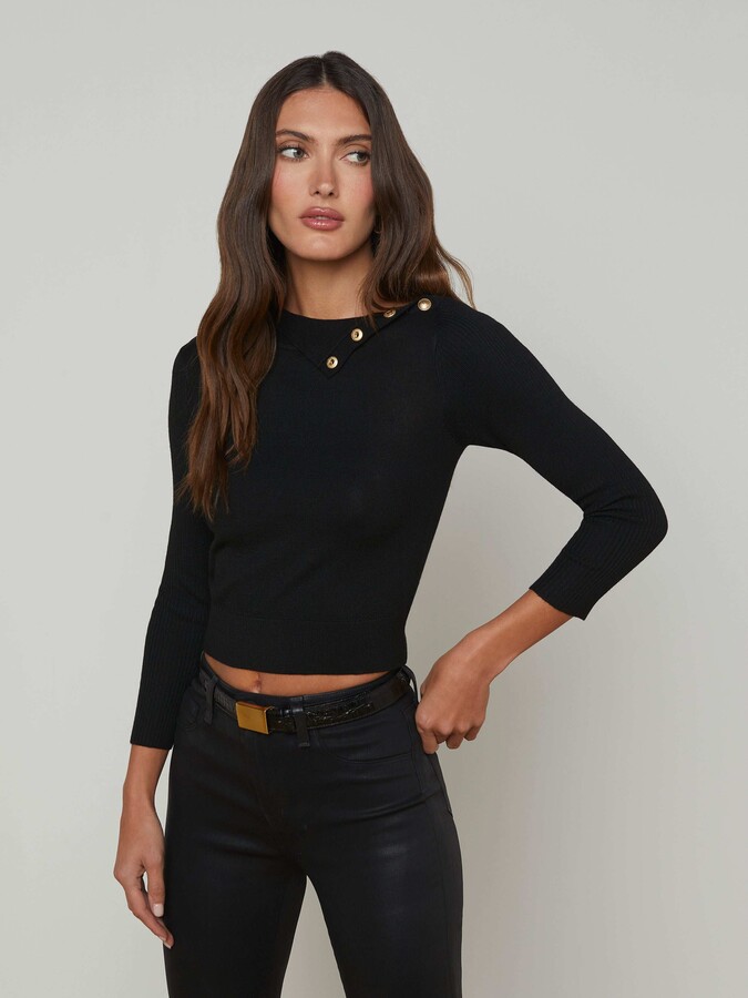 L'Agence Kamdyn Cropped Sweater
