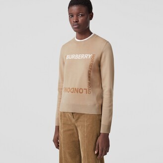 Burberry Horseferry Square Wool Blend Jacquard Sweater Size: XXS