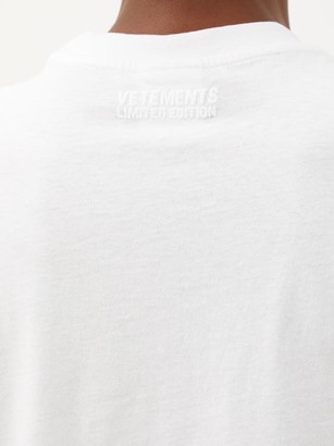 Vetements Love Is? Us Cotton-jersey T-shirt - White Multi