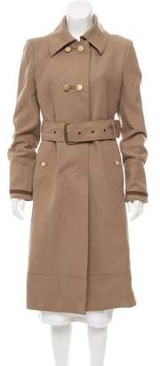 CNC Costume National Belted Wool Coat