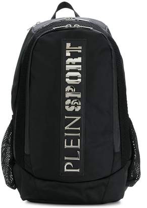 Plein Sport logo print backpack
