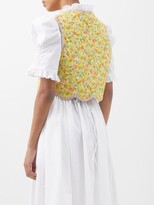 Thumbnail for your product : Horror Vacui Pauline Reversible Floral-print Cotton Gilet - Yellow Multi
