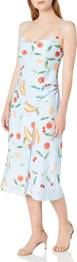findersKEEPERS Womens Sleeveless Belted Coconut Illusion Midi Dress 