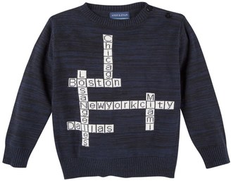 Andy & Evan Crossword Cotton Sweater (Baby Boys)