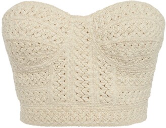 Ivory Crochet Top | Shop the world's largest collection of fashion |  ShopStyle UK