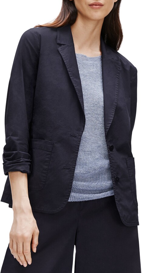 eileen fisher notch collar jacket