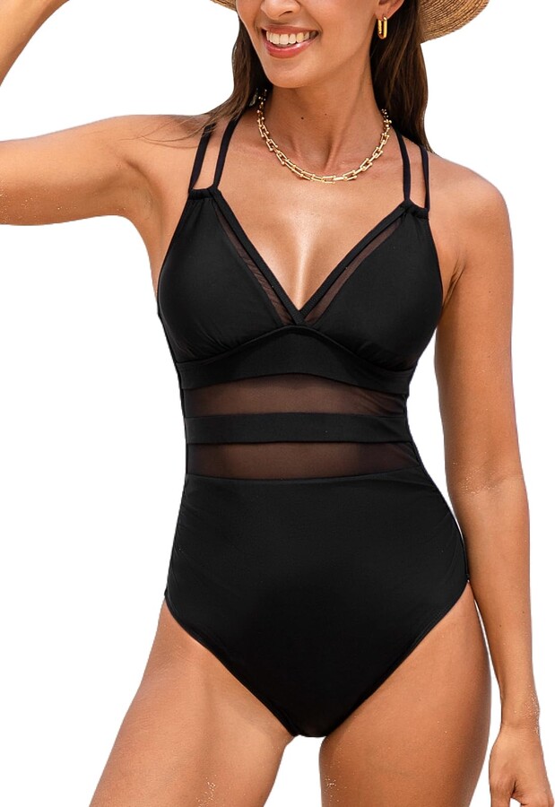CUPSHE Women's One Piece Swimsuit Tummy Control Swimming Costume