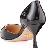 Thumbnail for your product : Prada Patent Leather Pedestal-Heel Pumps
