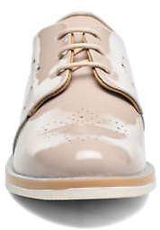 Georgia Rose Women's Maglit Rounded toe Lace-up Shoes in Beige