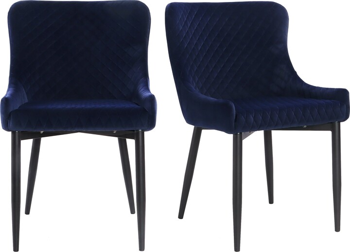 Dunelm Montreal Set of 2 Dining Chairs, Velvet Ink (Blue) ShopStyle