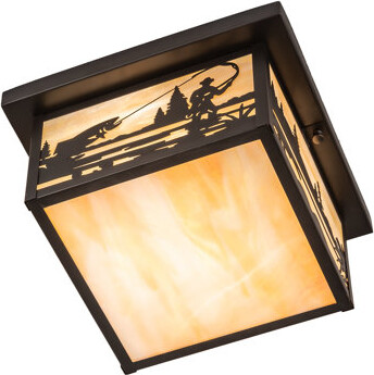 Meyda Lighting 2 - Light 12" Unique/Statement Square Flush Mount