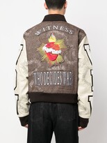 Thumbnail for your product : Who Decides War Patch-Detail Varsity Jacket