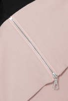 Thumbnail for your product : Vaara Maeve Cropped Color-block Cotton-blend Jersey Sweatshirt - Pink