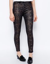 Thumbnail for your product : Just Female Pag Skinny Jean In Snake Bronze