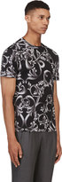 Thumbnail for your product : Versace Black & Grey Rococo Print T-shirt