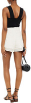 Thumbnail for your product : IRO Eyelet-trimmed Leather Shorts