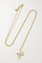 Thumbnail for your product : Sydney Evan Hummingbird 14-karat Gold Diamond Necklace
