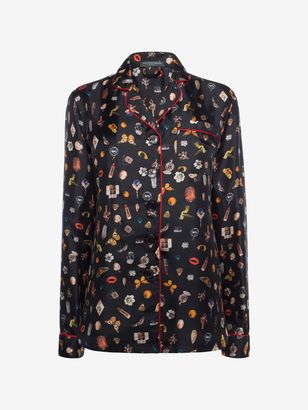 Alexander McQueen Obsession Print Pajamas