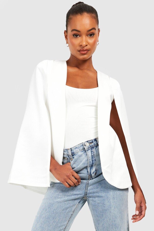 White cape blazer uk Clearance