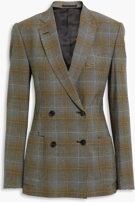 Officine Generale Mathilde Prince of Wales checked cotton-blend blazer